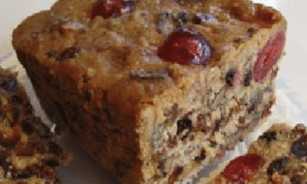 More family recipes … Mom’s Applesauce Fruitcake